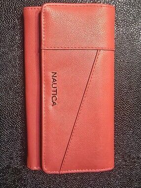 Nautica Red Trifold Wallet